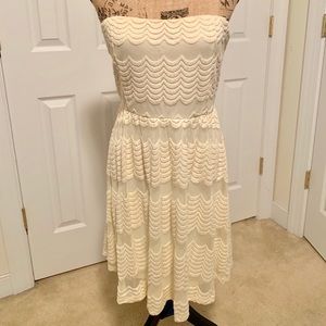 Ivory crochet lace dress